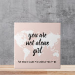 Positive You Are Not Alone Girl Motivation Quote Ceramic Tile<br><div class="desc">Positive You Are Not Alone Girl Motivation Quote</div>