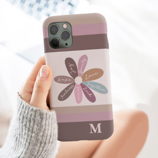 Positivity Floral Daisy Affirmations Motivational iPhone 13 Pro Max Case