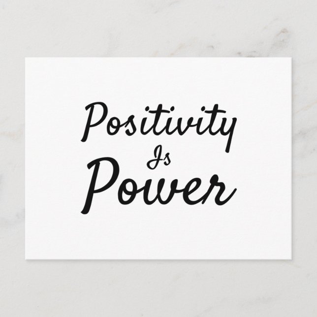 Positivity Is Power Postcard (Front)