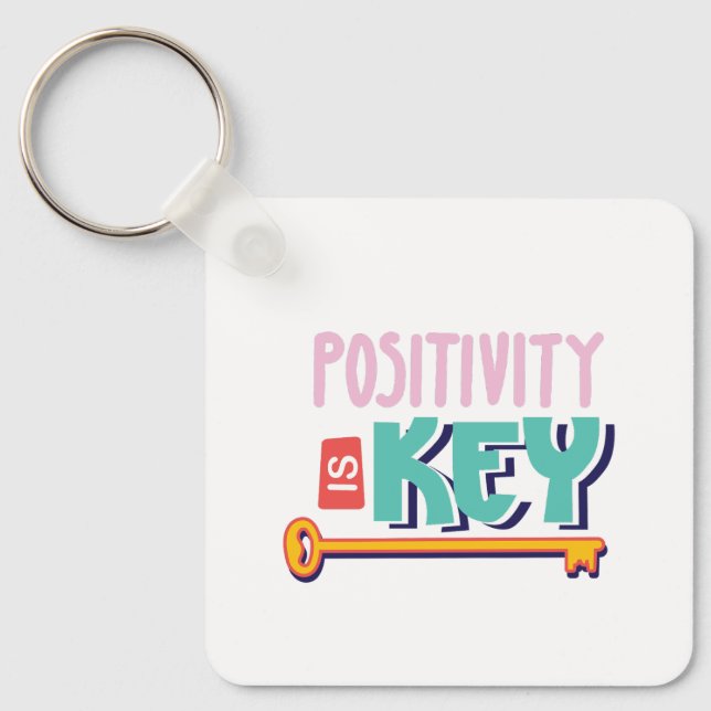 positivity is the key design  ring (Front)