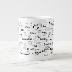 Positivity large coffee mug
