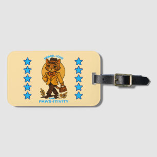 positivity luggage tag