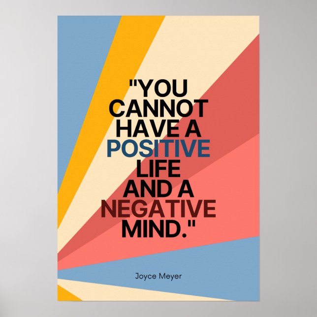 Positivity Reigns: Embracing a Joyful Mindset Poster (Front)