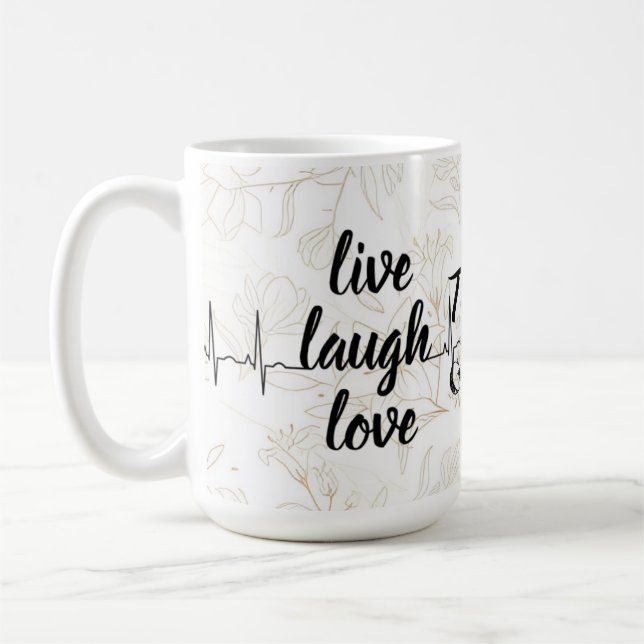 positivity using this elegant white mug featuring  (Left)