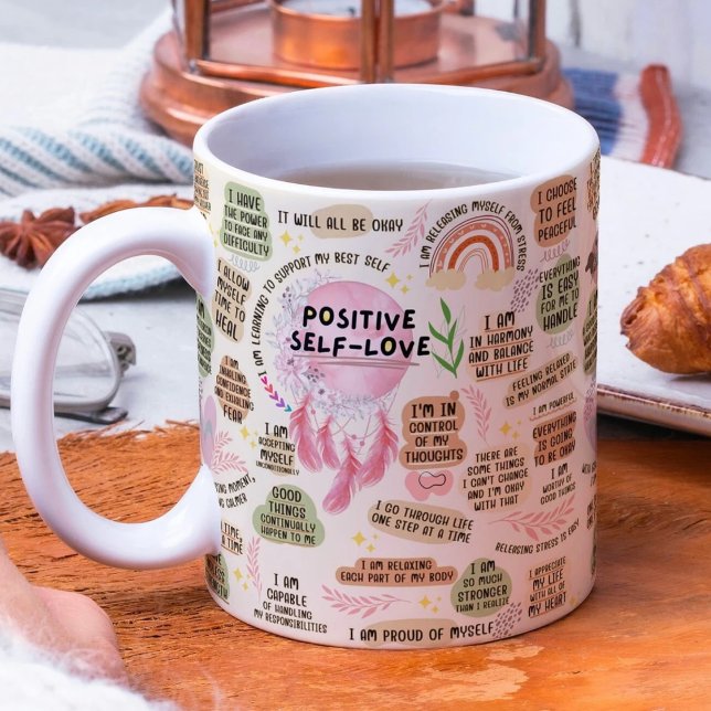 Positve Self Love Affirmations Mug (Creator Uploaded)