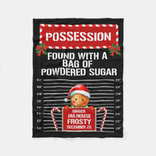 Possession Gingerbread Inmate Christmas Group Matc Fleece Blanket