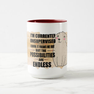 Possibilities Are Endless, Funny Cute Dog Photo Mug