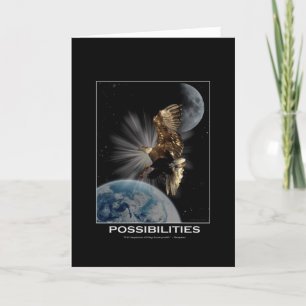 "POSSIBILITIES" Bald Eagle Motivational Gifts Card