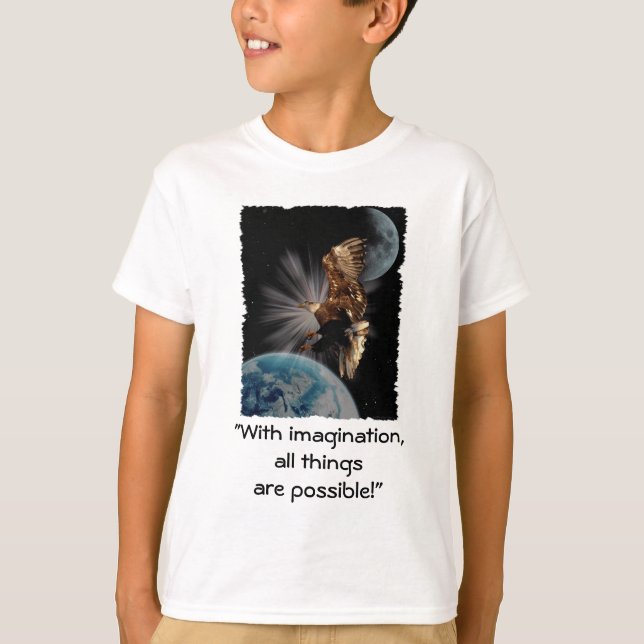 "POSSIBILITIES" Bald Eagle Motivational Gifts T-Shirt (Front)