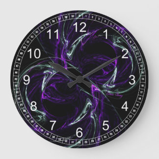 Possibilities - Cosmic Amethyst Abstract WallClock