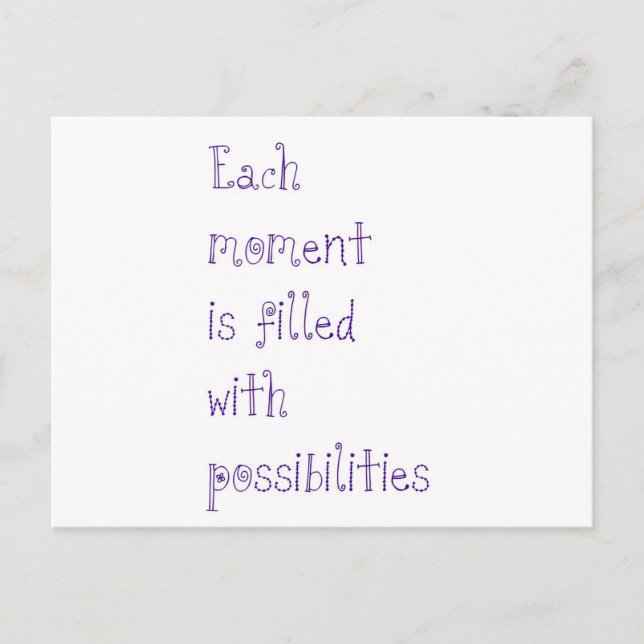 Possibilities Postcard (Front)