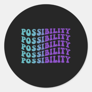 Possibility Suicide Prevention Depression Awarenes Classic Round Sticker