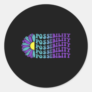 Possibility Suicide Prevention Depression Awarenes Classic Round Sticker