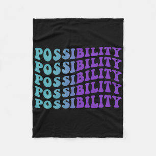 Possibility Suicide Prevention Depression Awarenes Fleece Blanket