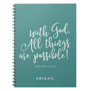 Possible With God Personalised Prayer Journal