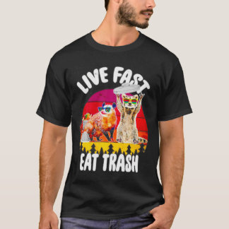 Possum And Racoon Live Fast Eat Trash Classic TSh T-Shirt