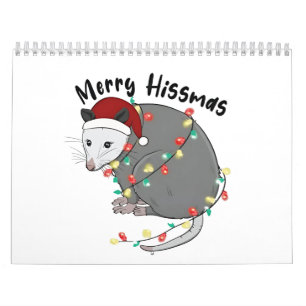 Possum Eat Trash Christmas Lights Merry Hissmass Calendar