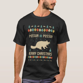 Possum Funny Ugly Sweater Vintage Retro For Christ