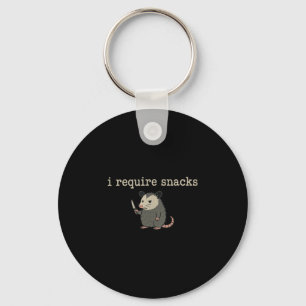 Possum I Require Snacks  Key Ring