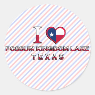 Possum Kingdom Lake, Texas Classic Round Sticker