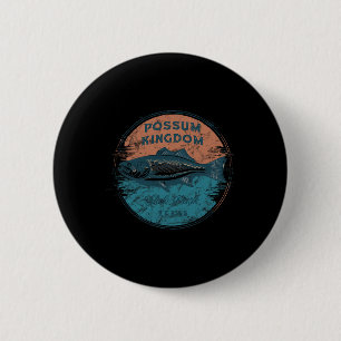 Possum Kingdom State Park Texas Retro Vintage Fish 6 Cm Round Badge