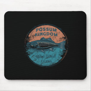Possum Kingdom State Park Texas Retro Vintage Fish Mouse Pad