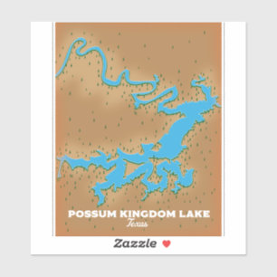 Possum Kingdom Texas map