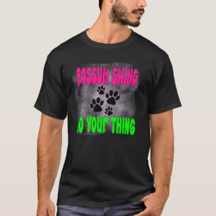 possum opossum funny trash meme street cat  T-Shirt