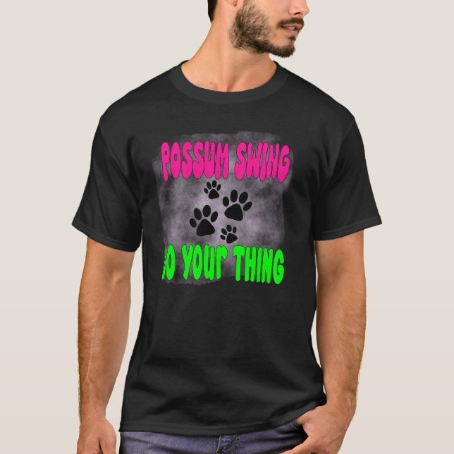 possum opossum funny trash meme street cat  T-Shirt (Front)