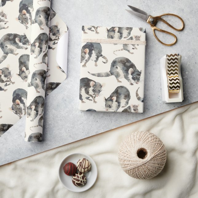 Possum Opossum Wrapping Paper (Crafts)