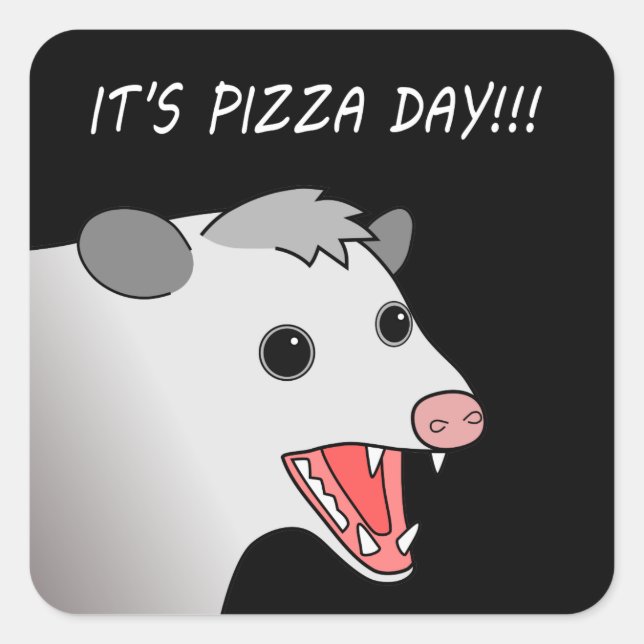 Possum Pizza Day Stickers (Front)
