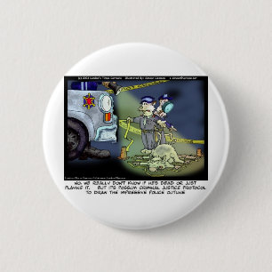 Possum Protocol Funny Gifts Tees & Collectibles 6 Cm Round Badge