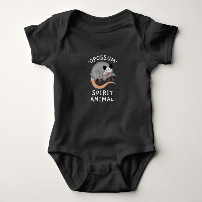 POSSUM SPIRIT ANIMAL BABY BODYSUIT (Front)