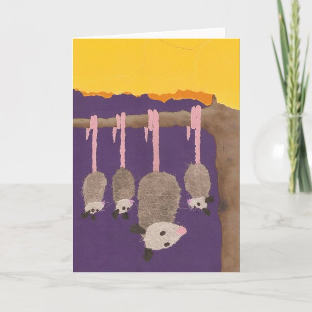 "Possums" greeting card (Front)