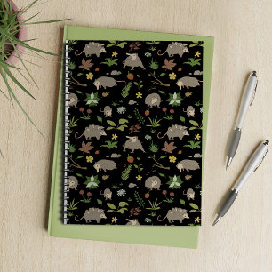 Possums in a Berry Field in Black Notebook