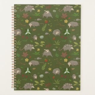 Possums in a Berry Field in Green Planner