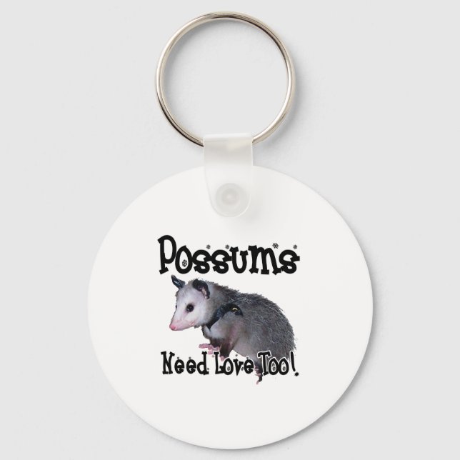 Possums Need Love Too Key Ring (Front)