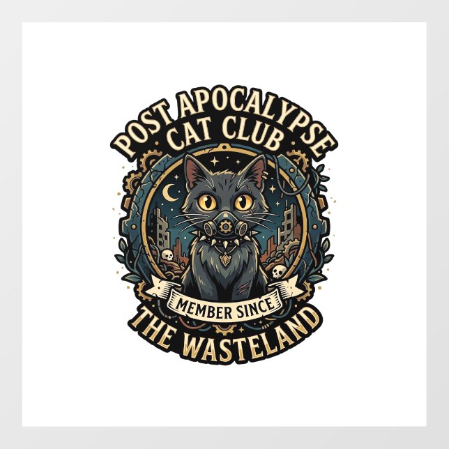 Post Apocalypse Cat Cat Dad Gift Idea - Post Apoca (Sheet)