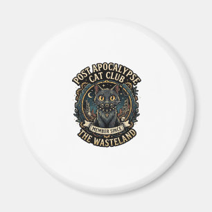 Post Apocalypse Cat Cat Dad Gift Idea - Post Apoca Magnet