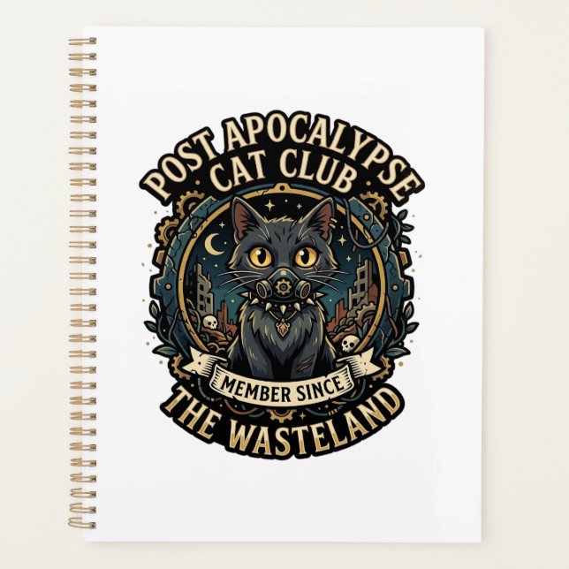 Post Apocalypse Cat Cat Dad Gift Idea - Post Apoca Planner (Front)