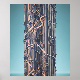 Post-apocalyptic city poster