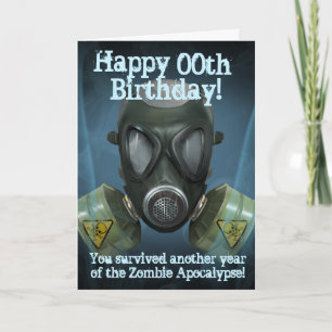 Post-Apocalyptic Gas Mask Card