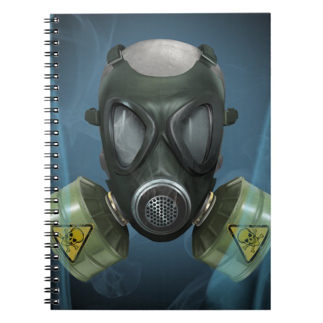 Post-Apocalyptic Gas Mask Notebook (Front)