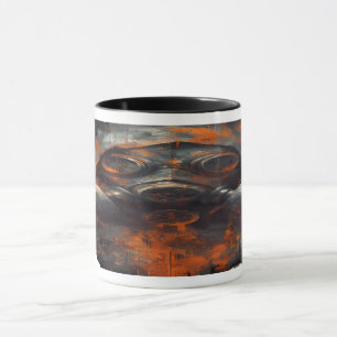 Post Apocalyptic Gas Mask Toxic Grunge Mug