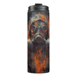Post Apocalyptic Gas Mask Toxic Grunge Thermal Tumbler