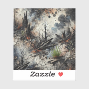 Post-Apocalyptic Wildfire Vinyl Sticker