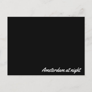 Post card Amsterdam at night