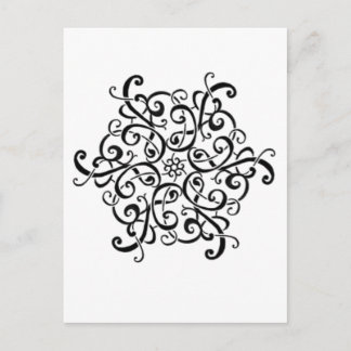 Post Card-Black and White Design Postcard