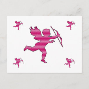 Post Card Cupid Pink