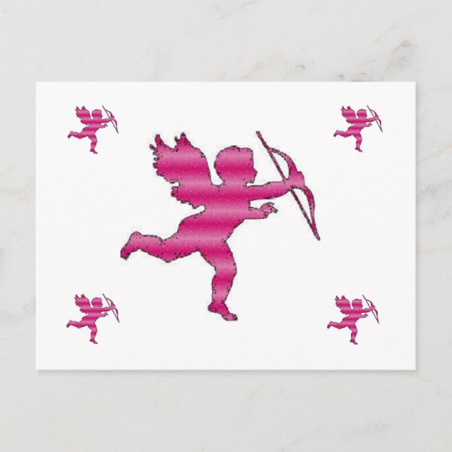 Post Card Cupid Pink (Front)